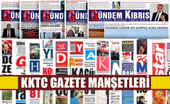 KKTC Gazete Manşetleri / 15 Ağustos 2022