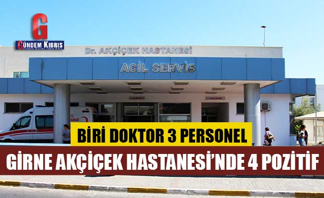 4 θετικά στο νοσοκομείο Girne Akçiçek