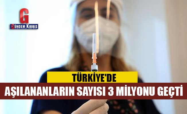 Ο αριθμός των ατόμων που εμβολιάστηκαν στην Τουρκία έχει ξεπεράσει τα 3 εκατομμύρια