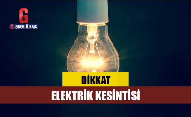 Girne'de 2 buçuk saatlik elektrik kesintisi
