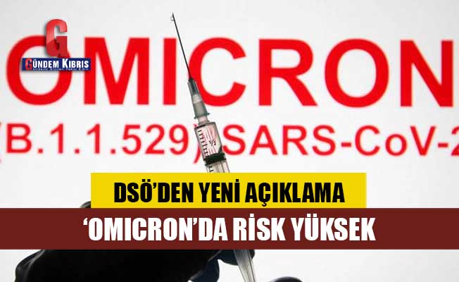 DSÖ'den Omicron açıklaması: Risk çok yüksek