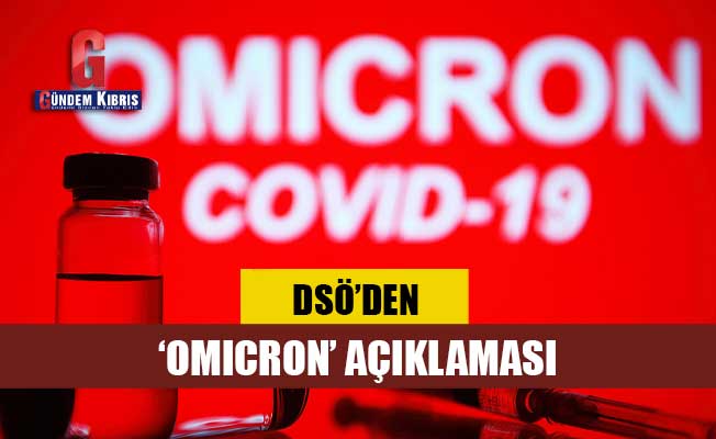 DSÖ'den Omicron varyantı açıklaması