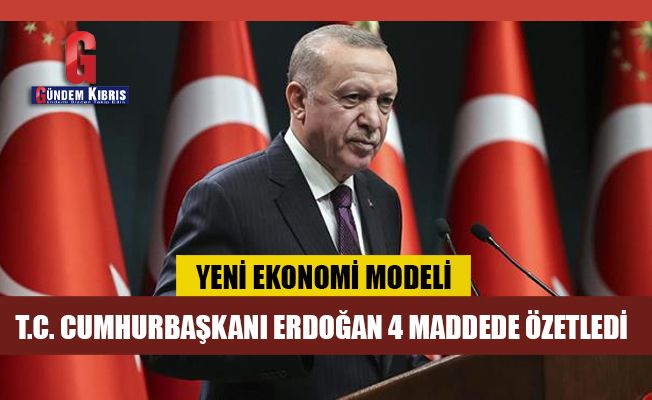 Erdoğan, yeni ekonomi modelini 4 maddede özetledi