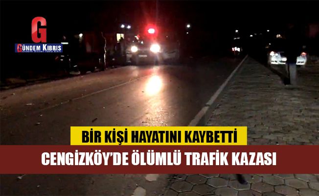 Cengizköy'de ölümlü trafik kazası