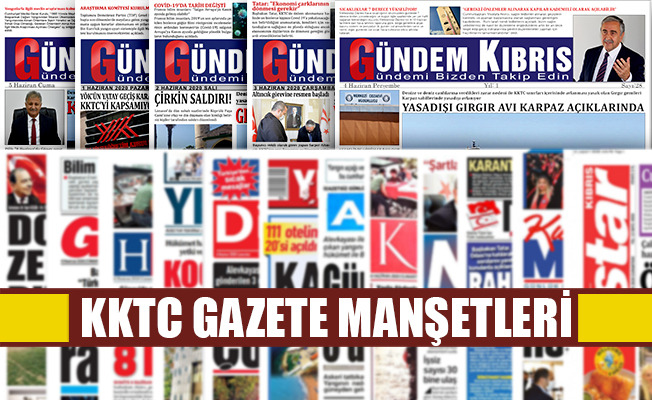 KKTC Gazetelerinin Manşetleri / 07 Ocak 2022