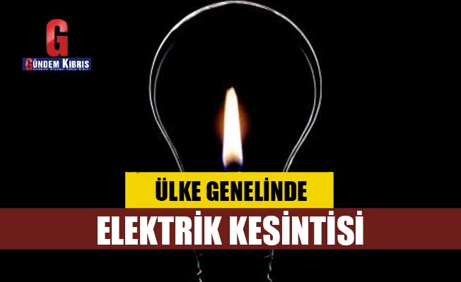 Ülke genelinde elektrik kesintisi
