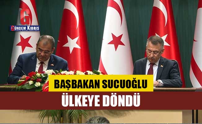 Başbakan Sucuoğlu Ülkeye Döndü