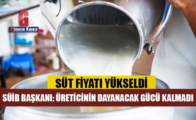 Süt fiyatı 6 TL’den 6,54 TL’ye yükseldi