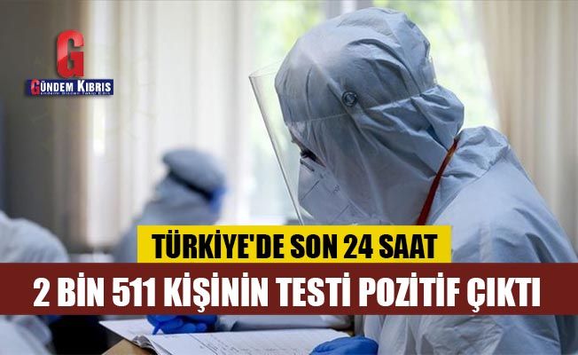 Türkiye'de 2 bin 511 kişinin testi pozitif çıktı, 14 kişi hayatını kaybetti