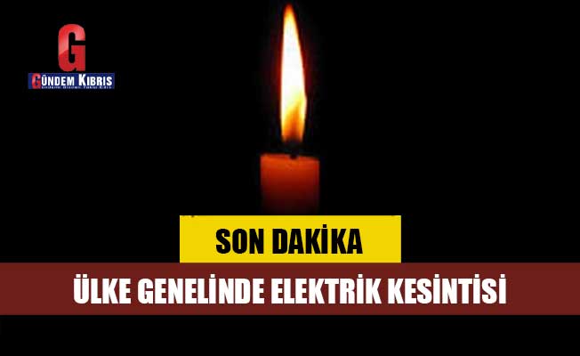 Ülke genelinde elektrik kesintisi
