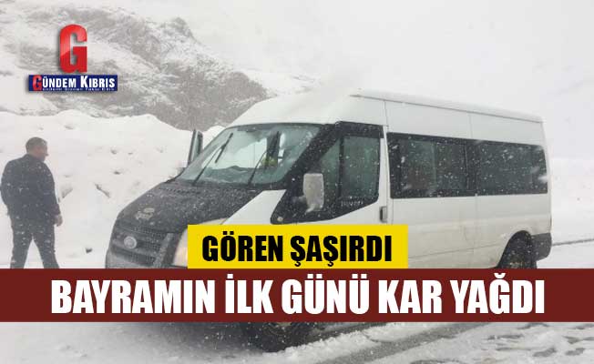 Ardahan'da bayramın ilk günü "kar" sürprizi