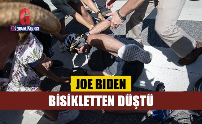 Joe Biden, bisikletten düştü