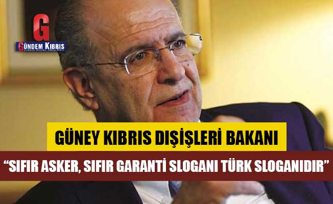 Kasulidis: “Sıfır asker, sıfır garanti sloganı Türk sloganıdır”
