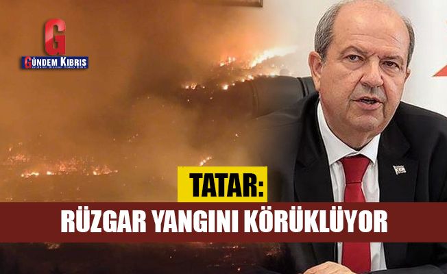 Tatar: Rüzgar yangını körüklüyor
