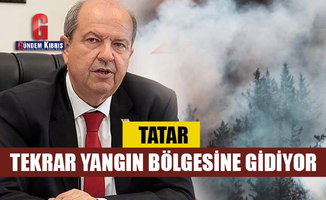 Tatar, tekrar yangın bölgesine gidiyor