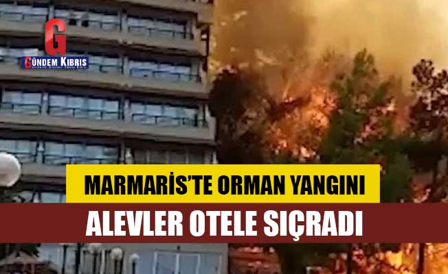 Marmaris'te orman yangını: Alevler otele sıçradı