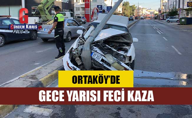 Ortaköy'de feci kaza!