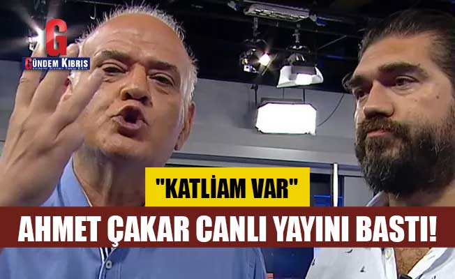 Ahmet Çakar canlı yayını bastı!