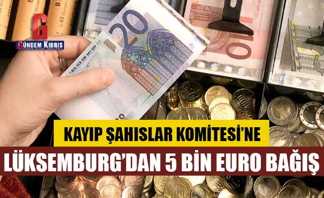 Kayıp Şahıslar Komitesi’ne Lüksemburg’dan 5 bin Euro bağış