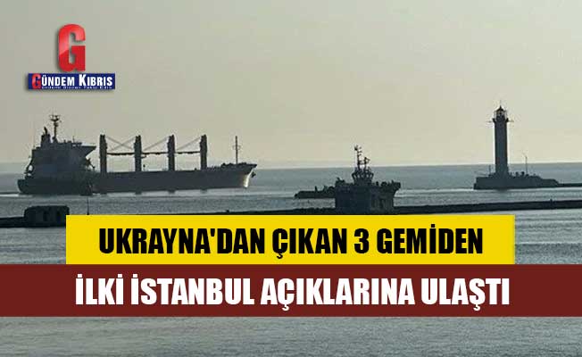 Ukrayna'dan çıkan 3 gemiden ilki İstanbul açıklarına ulaştı
