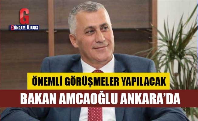 Bakan Amcaoğlu Ankara’da