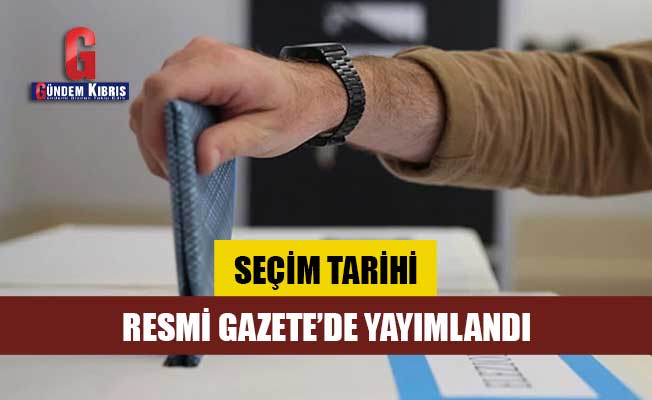 Yerel seçim tarihi, Resmi Gazete'de!