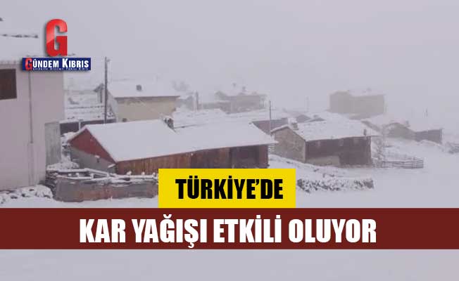 Türkiye'de kar yağışı etkili oluyor