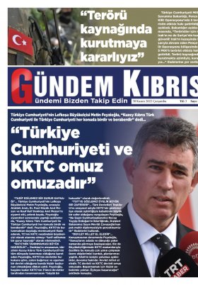 Gündem Kıbrıs Gazetesi - Kıbrıs Haber - 30.11.2022 Manşeti