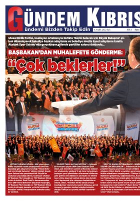 Gündem Kıbrıs Gazetesi - Kıbrıs Haber - 06.12.2022 Manşeti
